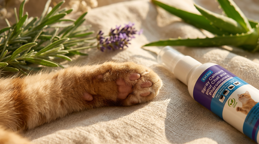 Spray apaisant chat anti-stress aux phéromones - Puraly