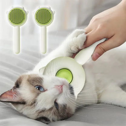 Brosse chat réduction poils maison autonettoyante