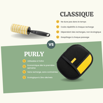Gant brosse chat enlève les poils perdus