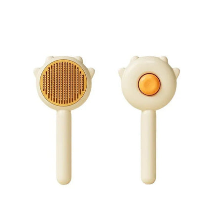Brosse chat poils longs autonettoyante