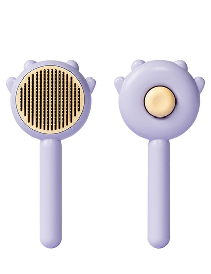 Brosse toilettage chat bouton éjection poils